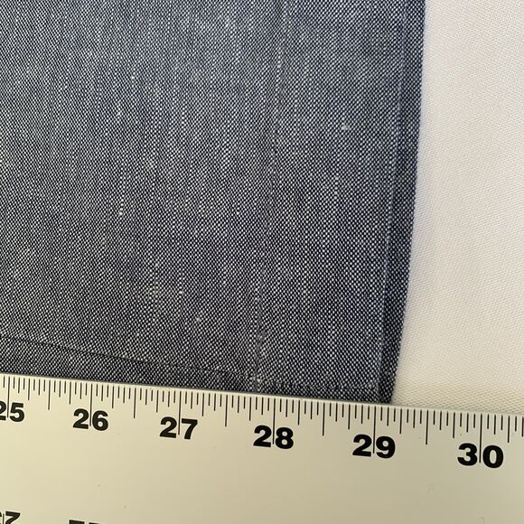 NWT Banana Republic Aiden Chino Pants Men 35x30 Blue Linen Blend Coastal Beachy - Picture 10 of 11